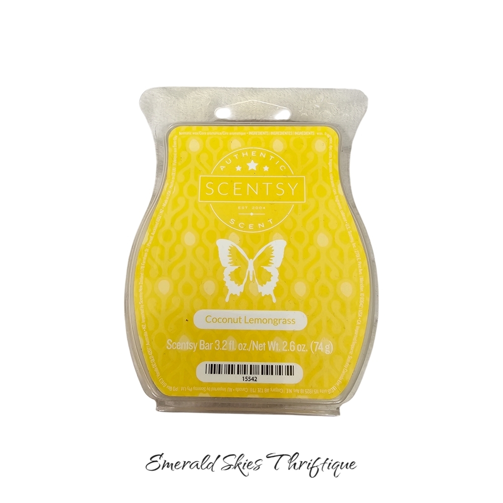 Scentsy Bar coconut and lemongrass wax,‎ new.